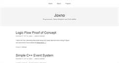 Desktop Screenshot of joxno.com