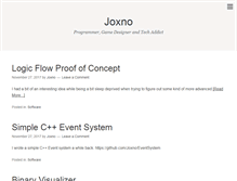 Tablet Screenshot of joxno.com